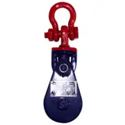12 Ton Snatch Block with Shackle 10" Wheel Pulley Wrecker Lifting Towing