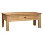 Wooden Coffee Table With Drawer Stylish Living Room Furniture Rustic Style Decor