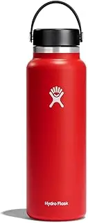 Hydro Flask Wide Mouth with Flex Cap - Insulated Water Bottle 40 Oz Wide Flex Cap Goji