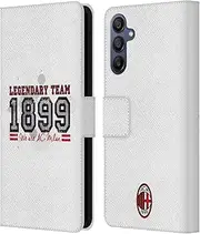 Head Case Designs Officially Licensed AC Milan Legendary Team Teens Leather Book Wallet Case Cover Compatible with Samsung Galaxy A15