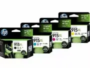 GENUINE Original HP 915XL 4 Colours Value Pack Ink Cartridge Toner Officejet