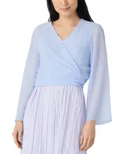 Eileen Fisher Sheer Silk Georgette Silk Wrap Jacket