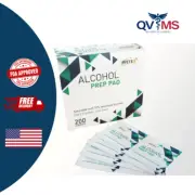 Wetex Alcohol Prep Pads Sterile 2-Ply Pads, 2,000 swab pads,10 boxes