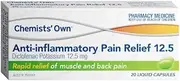 Chemists Brand Anti-inflammatory Pain Relief 12.5mg Liquid Capsules 20s