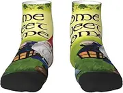 [JBYJBX] Colorful Gnomes Print Adult Socks Womens Mens Workout Thermal Cozy All-Season Gift Holiday Articles Use