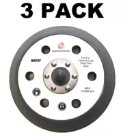 (3) 6 Inch Sander Pad Random Orbit Hook Loop Backing for Porter Cable 18001