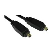 GA100501 GC990 - 1 Metre 4 PIN M - 4 PIN M FIREWIRE 400 BLACK CABLE LEAD