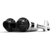 HMF Performance Brush Dual Full System Exhaust Black Euro Cap Maverick XDS Turbo