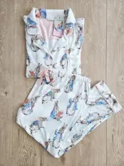 Peter Alexander Ladies Plush Peter Rabbit Long Pj Set Size 3+ (24-26) BNWT