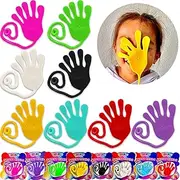 Giant Jumbo Original Sticky Hands (2 Pack Assorted) Mega Large Fun Stretchy Silly String Toy for Kid Adult,Stress Anxiety ADHD Relief,Party Favors,Birthday Gift,Goodie Bag Stuffers,Classroom Prizes