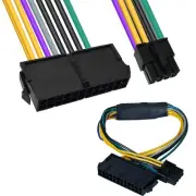 24 Pin to 8 Pin ATX, PSU Power Supply Adapter Cable for DELL Optiplex Motherb...