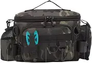 Fishing Bag, Tackle Storage Bag - Waterproof Carry Bag with Multiple Pockets, Portable Fishing Accessories for Multifunctional Fishing Agents for Fishing Enthusiasts. This Fishing Bag is Made of Dough