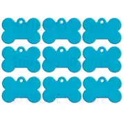 Wholesale 100Pcs Bone Dog ID Tag Engraving Pet Dog ID Tags Collars Bone Name Num