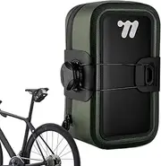 Cycle Underseat Saddle Bag, Waterproof Riding Accessories Tools, Underseat Storage Pouch for Road, Mountain, 600D Polyester + TPU, Wear and Tearing
