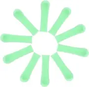 DECOMELODY 10Pcs Ear Wax Spoon Sleeves Soft Ear Cleaning Supply Comfortable and Gentle Design Visible Ear Wax Remover Accessories for Adults