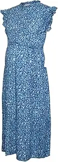 [MAMALICIOUS] Women's Maternity Dress, Azure Blue/AOP: Flower in Blue Combo