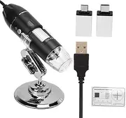 Digital Microscope Camera, 1600x Magnification, Adjustable Stand HD USB Microscope Camera with 8 LED, Digital Microscope for Android Phone and Computer