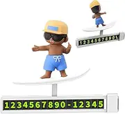 Car Parking Sign, Temporary Parking Sign | Cartoon Skateboard Screen, Decoration Screen for Car Dashboard Surfer Boy for Cam Center Console