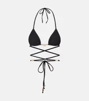 [Same] Same Embellished bikini top AU 10 black