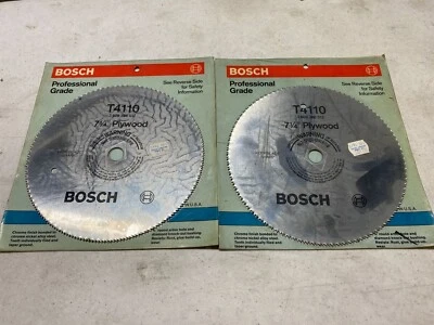 2x Bosch Circular Saw Blades T4110, 7-1/4" Plywood, NOS