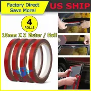 4X Auto Tape Acrylic Foam Double Sided Back Car Mounting Adhesive 3m x 10mm
