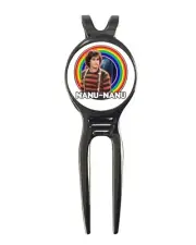 Nanu-Nanu Mork & Mindy Golf Ball Marker+ Gunmetal Divot Tool
