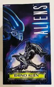 NECA ALIENS RHINO ALIEN 10 " ACTION FIGURE KENNER RETRO BLUE VERSION MIB