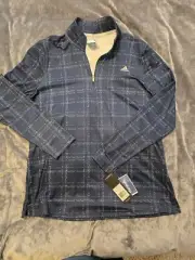 Ladies Addidas Golf Shirt Quarter Zip Large