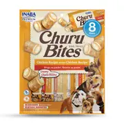 INABA 96 Gram Pack of 8 Chicken Churu Bites Treats for Dogs