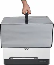 Anti-Static Waterproof Printer Dust Cover for HP Color Laserjet Pro 3201dw/M255dw/Brother HL-L3220CDW/HL-L3280CDW Wireless Printer (Silver Grey)