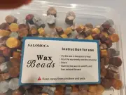 Salomoca Sealing Wax Beads 180 pieces octagon shaped Mineral Colors
