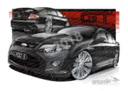 FPV FG GT FG GT 5TH ANNIVERSARY BLACK A3 FRAMED PRINT (FV075B)
