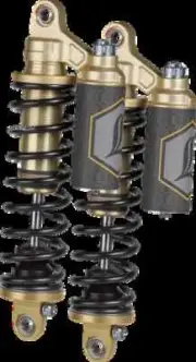Legend REVO ARC Piggyback Coil Shock Pair Gold 13in Harley Super Glide 84-94