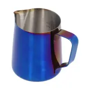 (With Label))Stainless Steel Frothing Pitcher Milk Coffee Frothing Cup With US