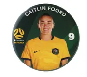 Football Australia Matildas Caitlin Foord Player Badge Photo Image