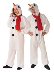 Rubies Snowman One Piece Jumpsuit Unisex Dress Up Halloween Costume Outfit