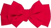 [RuffleButts] Girls Swim Bow Headband - Vintage Red, One Size