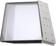 Zerodeko PVC Wall-Mounted Document Display Pocket for Office Library Use, Wall Mounted 10-page A4 Reference System Organizing Reference Files Sheet (Black)