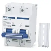 DC Miniature Circuit Breaker 500V Isolator for Solar 47NZ125-C 2 Pole 125 Amp