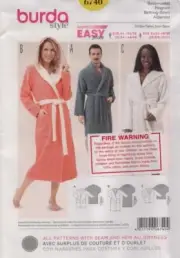 Burda Sewing Pattern 6740 Dressing Gown Sewing Pattern Size US 6-24 EUR 32-50