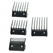 4pcs Metal backed Clipper Attachment Combs Set for Wahl Cutting Guide Comb New