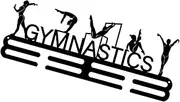 Perfeclan Sports Medal Wall Hanger Gymnastics Award Hook Display Iron Easy to Install Metal Wall Mounted Rack Iron Art Medal Organizer