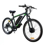 TDR 26 Inch 36V 350W Electric MTB e-Bike Front Suspension Thumb Throttle Pedal Assist Hydraulic Disc Brake 7-Speed Shimano Freewheel 13AH Lithium Battery