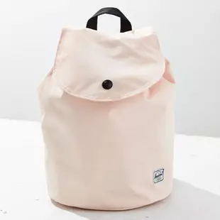 Herschel Reid 小型 Womens 淺粉 膚色 黑背帶 帆布 束口 小包 小後背包 後背包 [現貨]