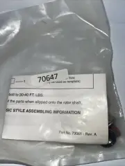 InSinkErator no. 70647, NOS Sleeve and Seal Kit.