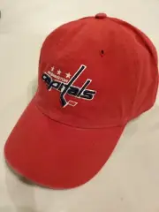 NWOTs-'47 Twins NHL Washington Capitals "Caps" Red Adjustable Clean Up Cap OSFA
