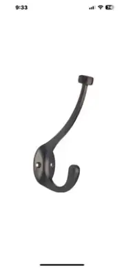 Pilltop Hook, Venetian Bronze, 1 Pack, Coat Hook Robe Hook