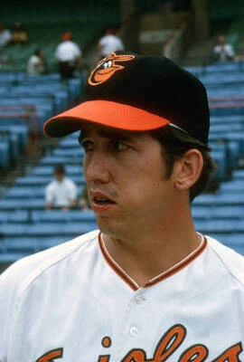 Davey Johnson Of The Baltimore Orioles Looks On 2 Old Photo