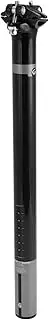 X AUTOHAUX Bike Seat Posts Shock Absorbing Bike Saddle Post Seat Tube Gloss Black Gray 1 Pc 30.8x400mm Carbon Fiber