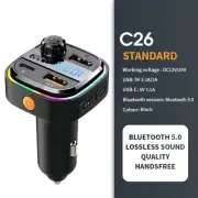 Bluetooth 5.0 FM Transmitter Handsfree Car Radio Modulator MP3 Player with 22.5W